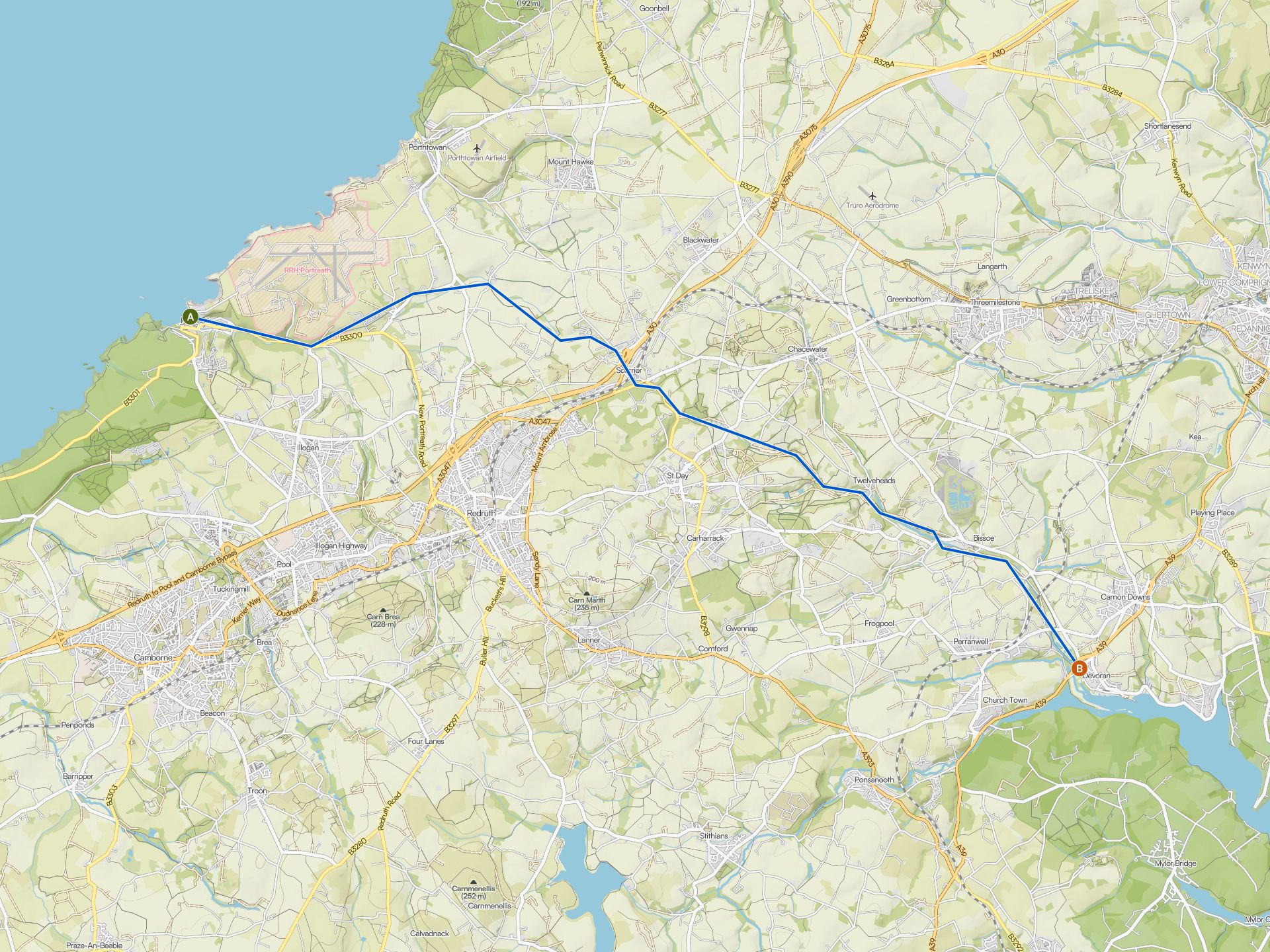 The best cycling routes in Cornwall | Komoot